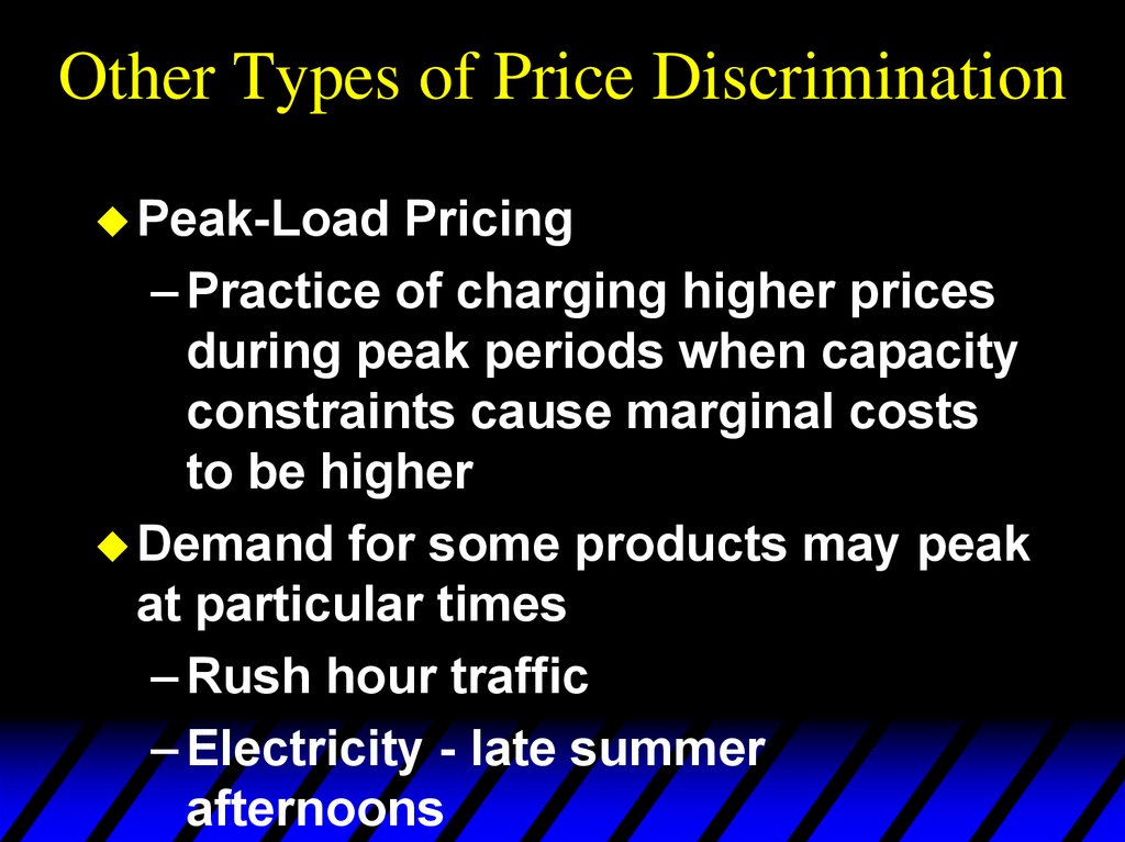 Other Types of Price Discrimination