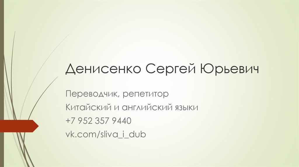 Денисенко Сергей Юрьевич