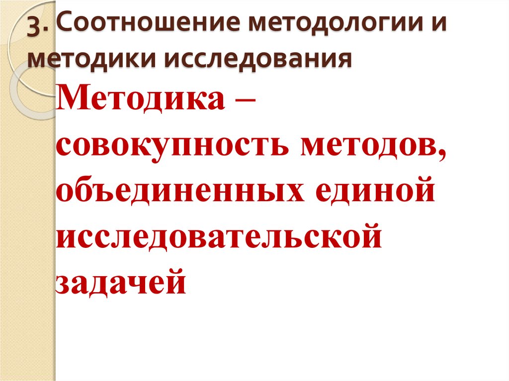 Взаимосвязь методологии методов и методик исследования презентация