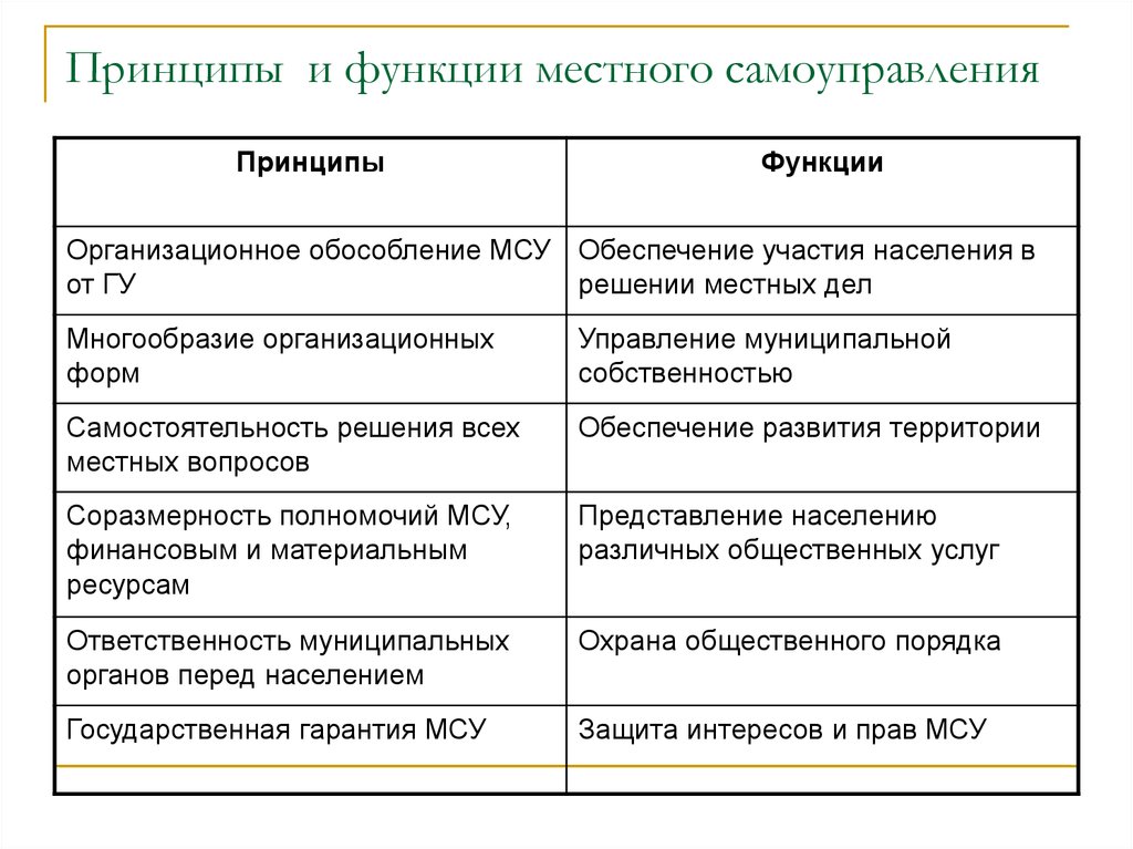 Общие принципы местного самоуправления. Функции органов местного самоуправления по Конституции. Функции органов местного самоуправления в России. Основные функции МСУ. Принципы местного самоуправления. Функции местного самоуправления..