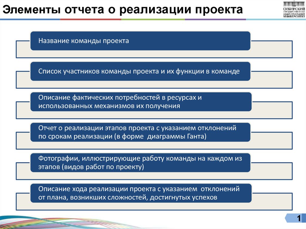 Виды реализации проекта