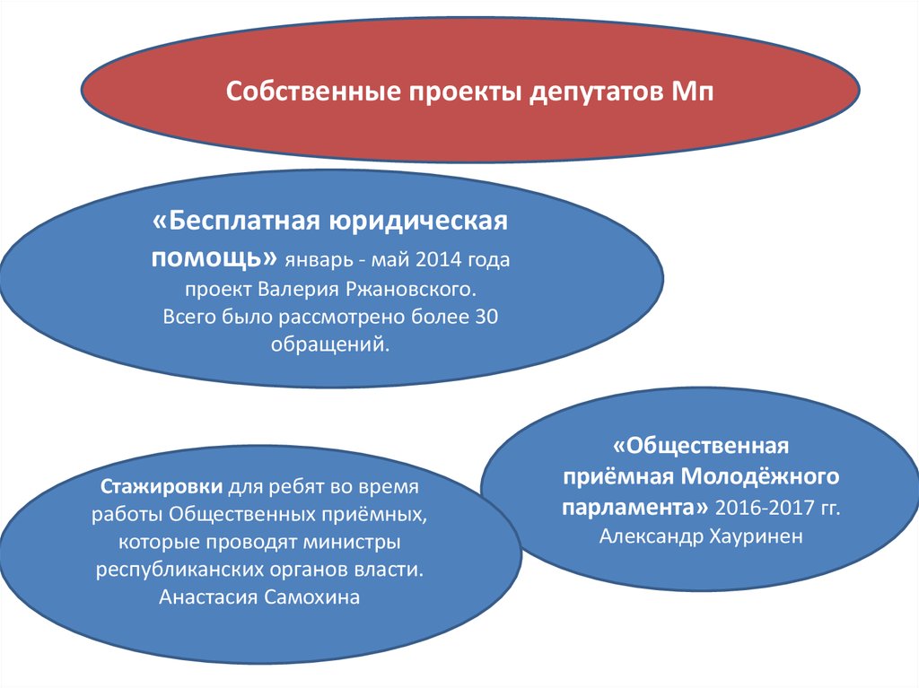 30 обращения. Отчет о работе молодежного парламента. Проекты молодежного парламента.