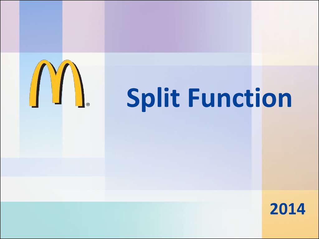 Split function