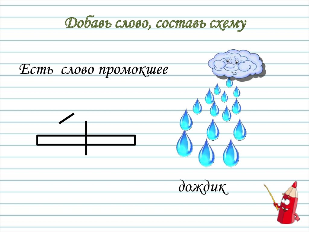 Схема дождя