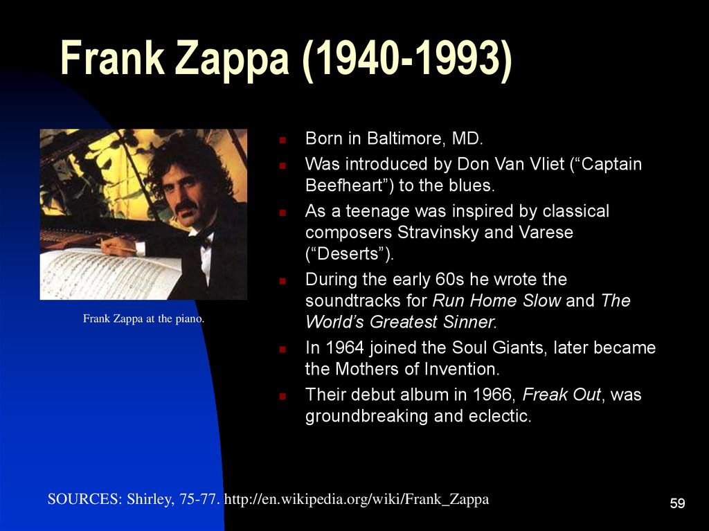 Frank Zappa (1940-1993)