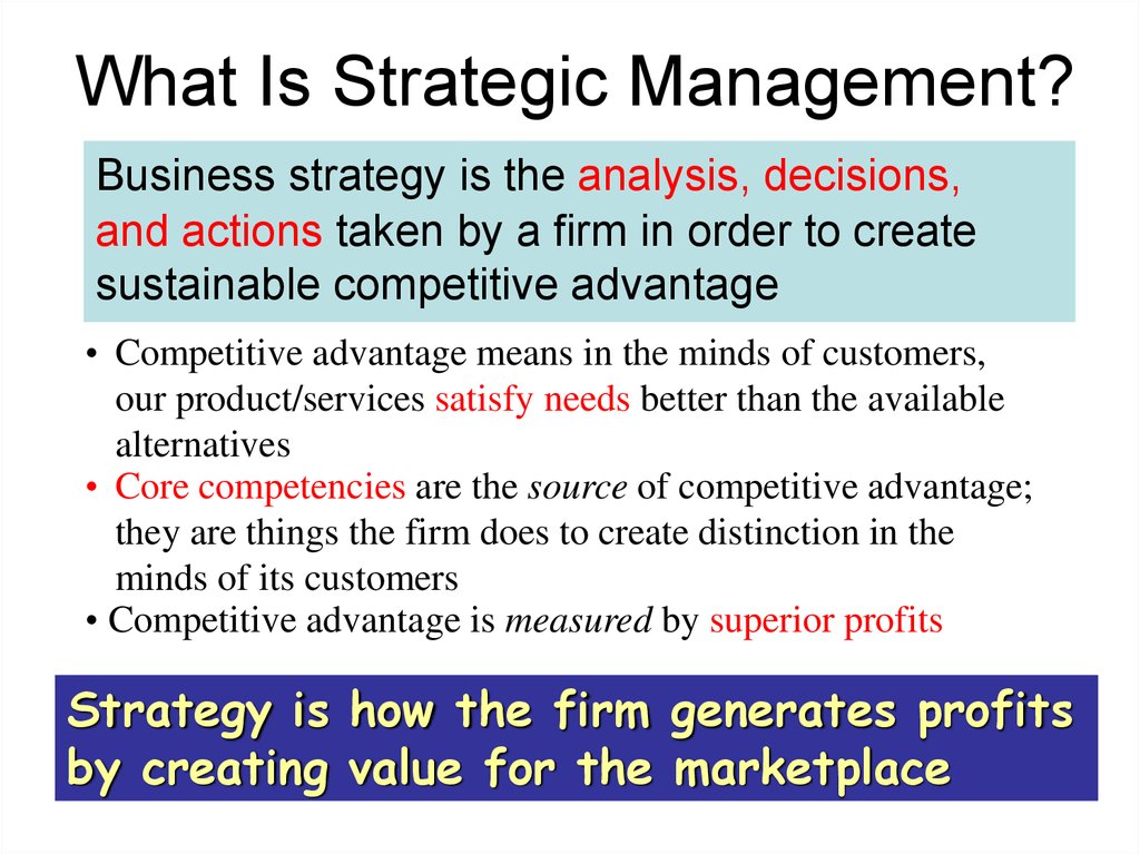 strategic management ppt presentation