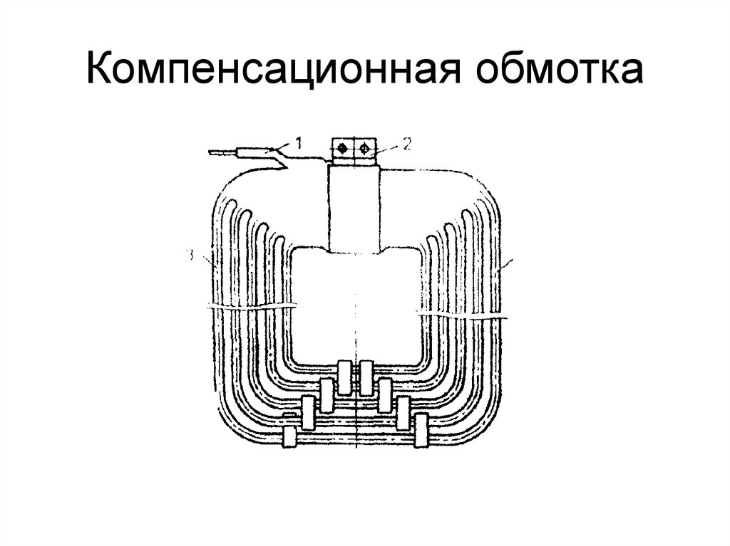 Эскиз паза компенсационной обмотки