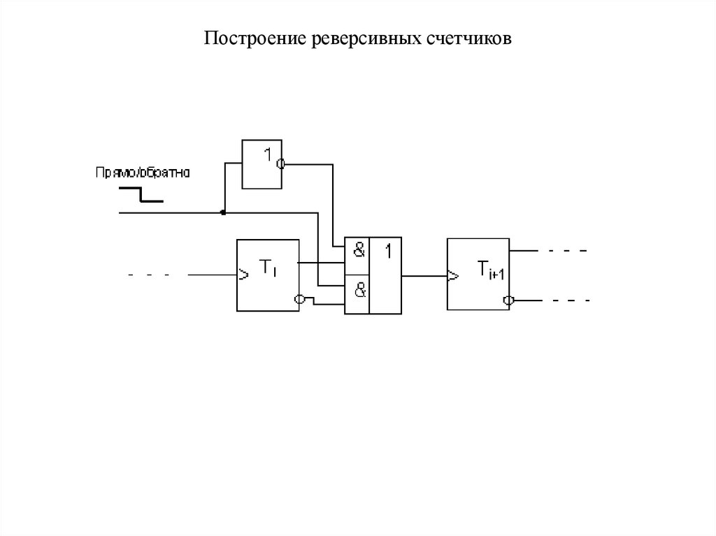 Схема реверсивного счетчика