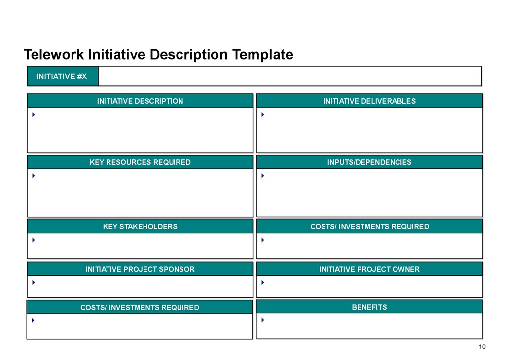 Telework Initiative Description Template