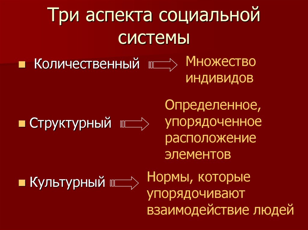 Понятие социальной системы