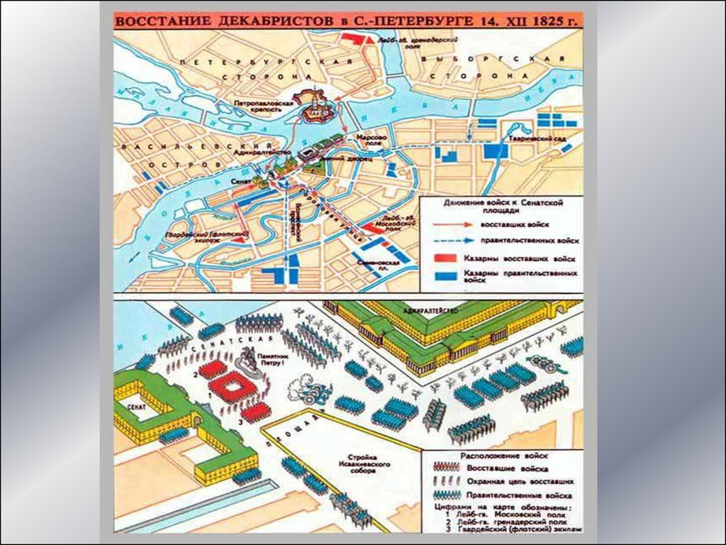 План восстания декабристов 1825