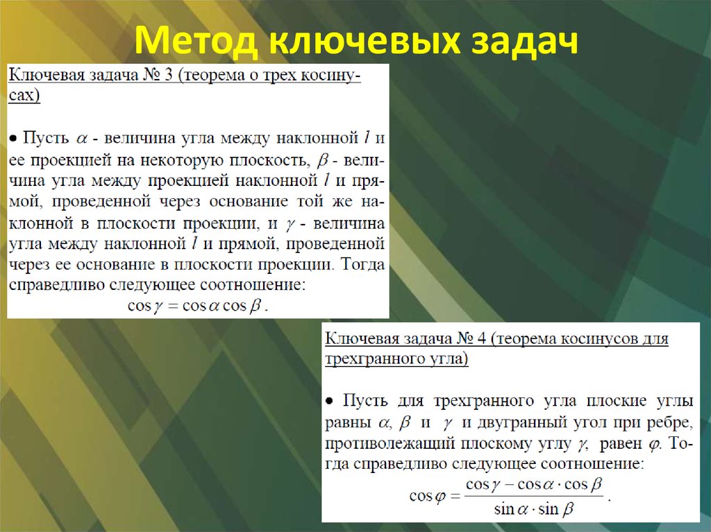 Ключевая задача. Метод ключевой задачи. Технология ключевых задач. Уроки решения ключевых задач. 8. Метод ключевых задач.