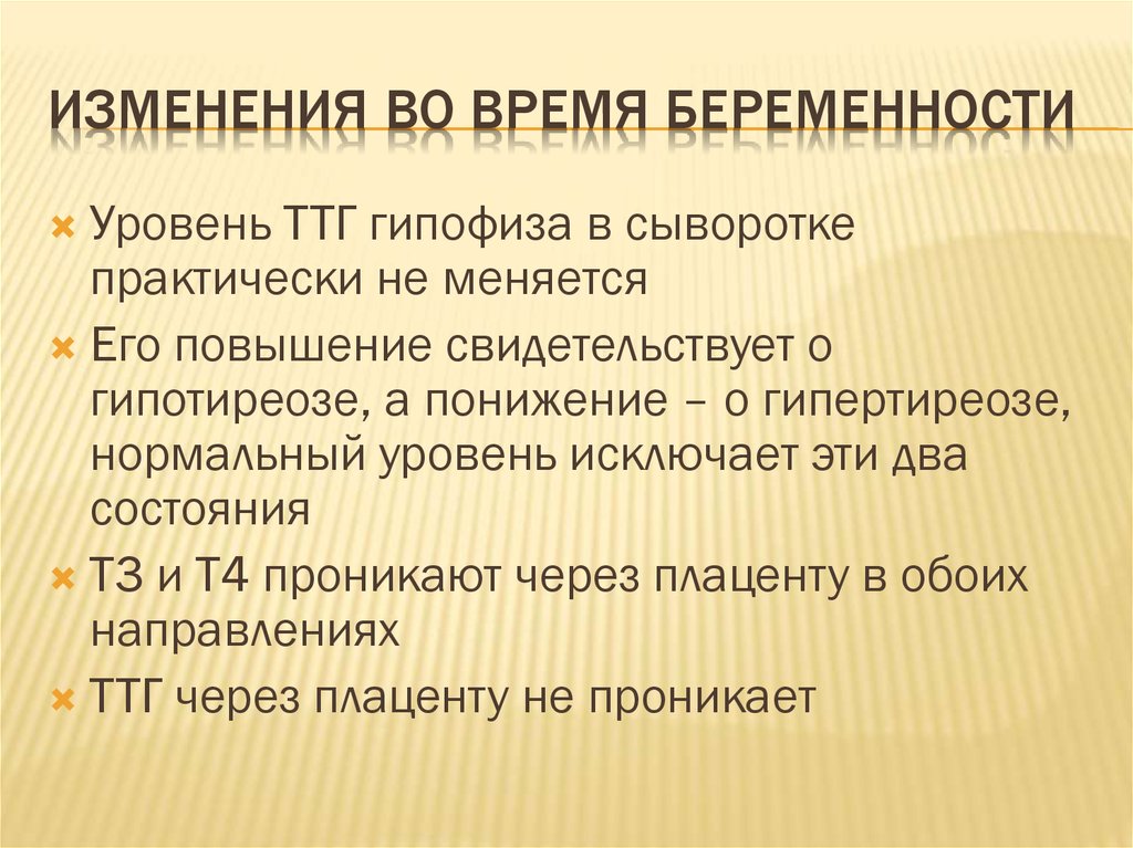 Изменения во время беременности