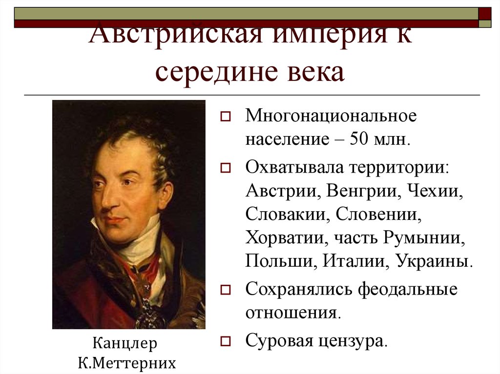 Социально экономическое и политическое развитие австрии