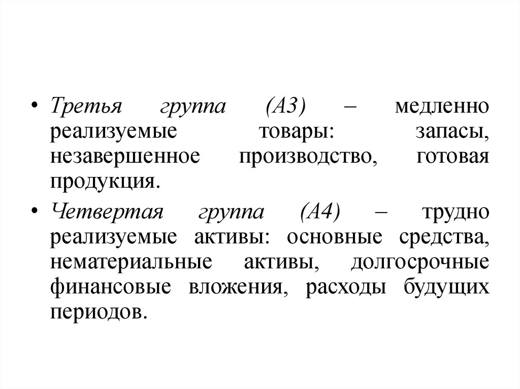 Реализуемые активы