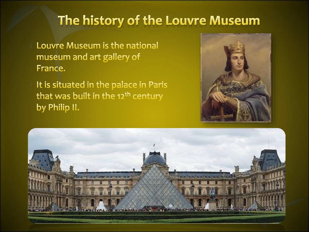 The history of the Louvre Museum