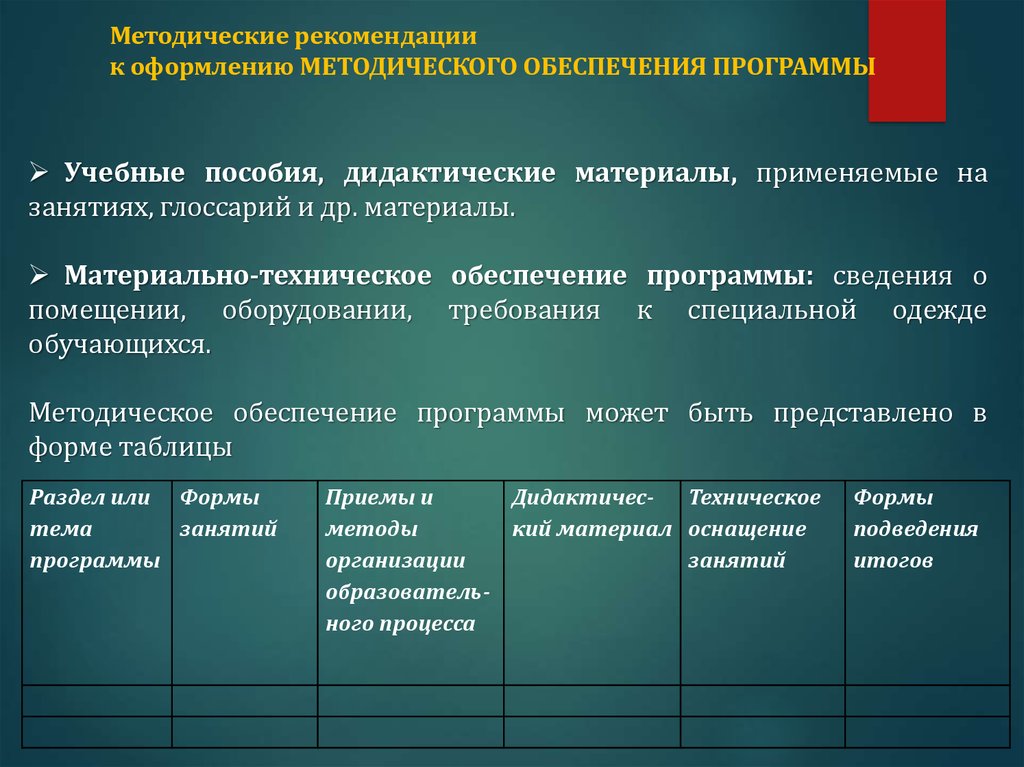 Методическая терминология