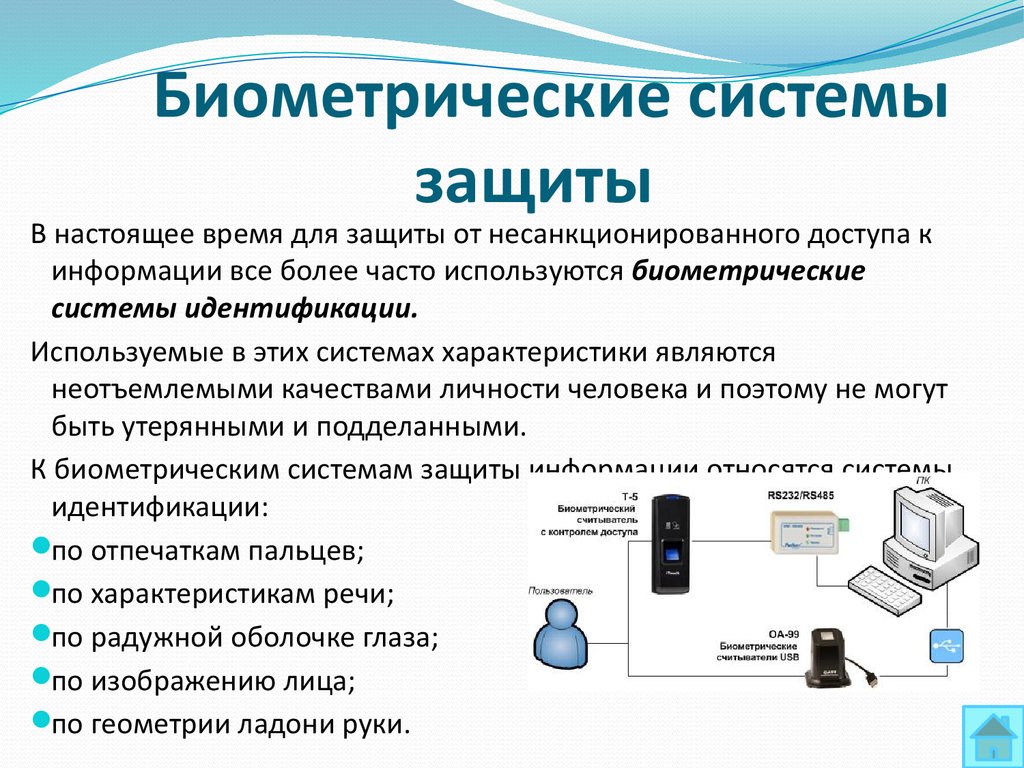 Биометрические системы аутентификации презентация