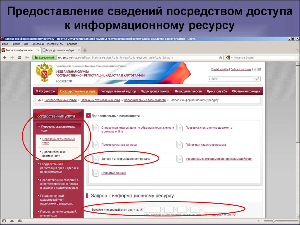 Предоставить информацию