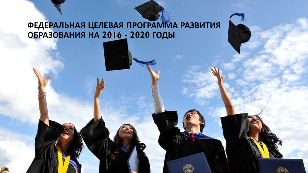 Федеральная целевая программа развития образования на 2016 - 2020 годы