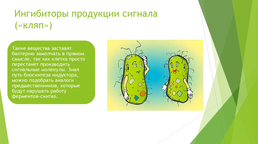 Ингибиторы продукции сигнала («кляп»)