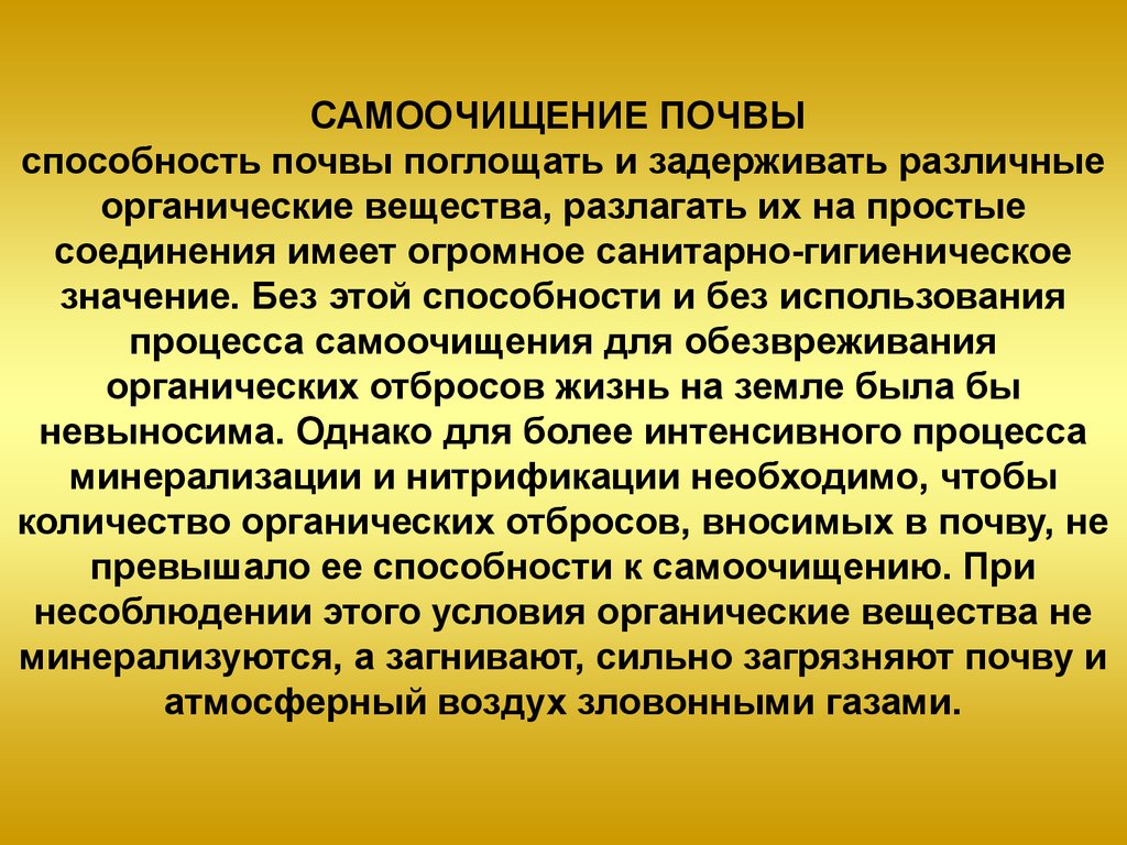 Способности почвы. Самоочищение почвы. Процессы самоочищения почвы. Механизмы самоочищения воздуха воды и почвы. Этапы самоочищения почвы.