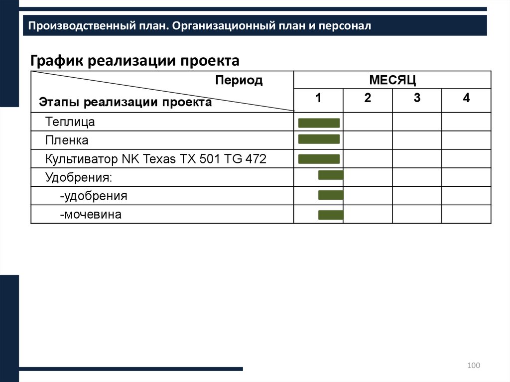 План график реализации стратегии