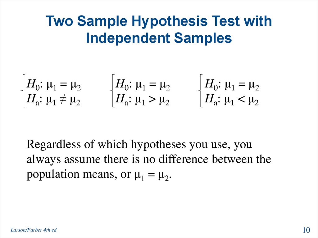 hypothesis testing 2 samples