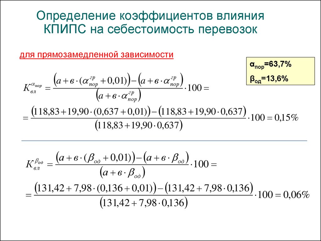 Показатели влияния. Как определить коэффициент влияния. Определение коэффициента влияния. Себестоимость перевозок определяется на показатель. Безразмерный коэффициент влияния.