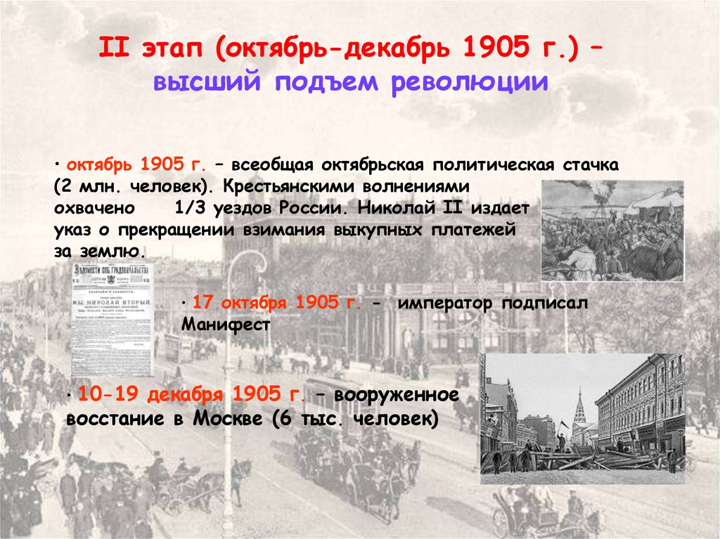 Декабрьское восстание в москве 1905 презентация