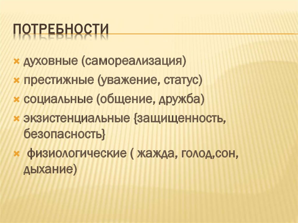 Потребности
