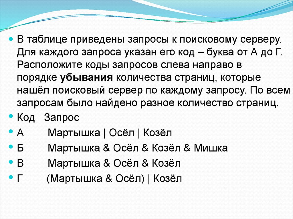 Указанных в запросе. Запросы к поисковому серверу. Приведены запросы к поисковому серверу для каждого. В таблице приведены запросы к поисковому серверу для каждого запроса. В таблице приведены запросы к поисковому серверу.