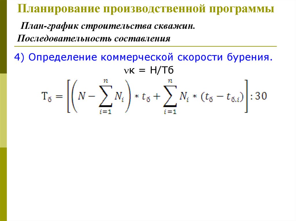 Составление определений. Производственная программа график. Коэффициент изменения производственной программы. Планирование производственной программы при бурение.