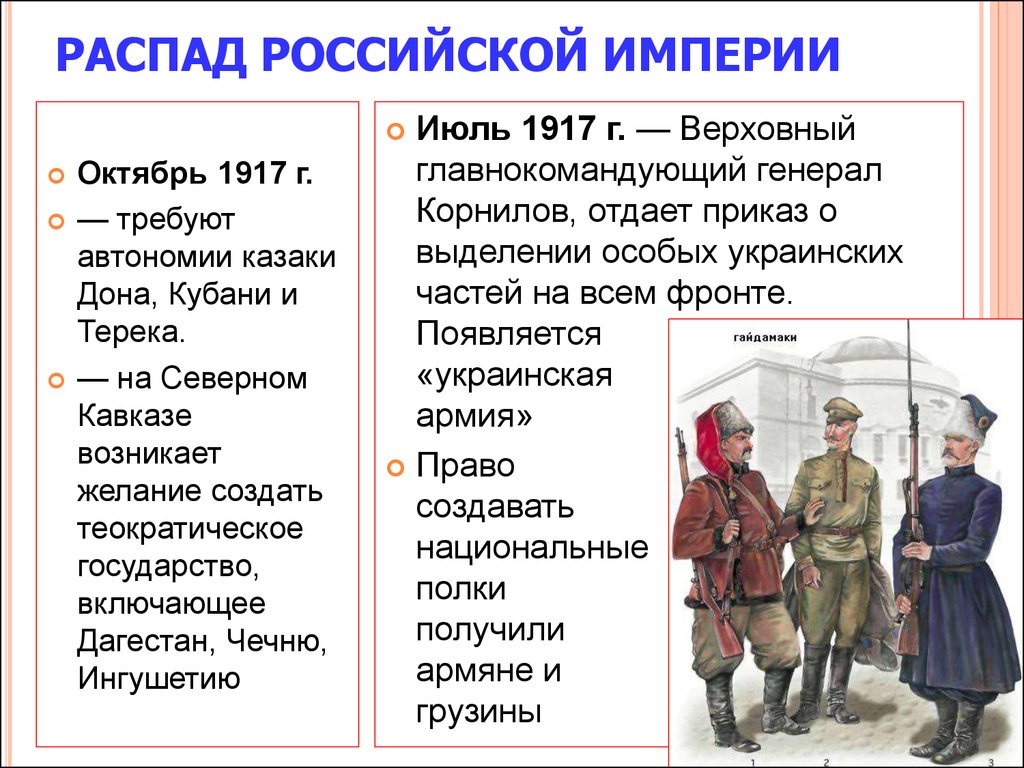 Тест россия 1917 год
