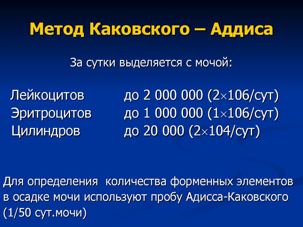 Проба нечипоренко это. Анализ мочи по Аддис-Каковскому норма. Анализ мочи по методу каковского-Аддиса. Проба по Нечипоренко алгоритм исследования. Методика сбора мочи по Аддис-Каковскому.