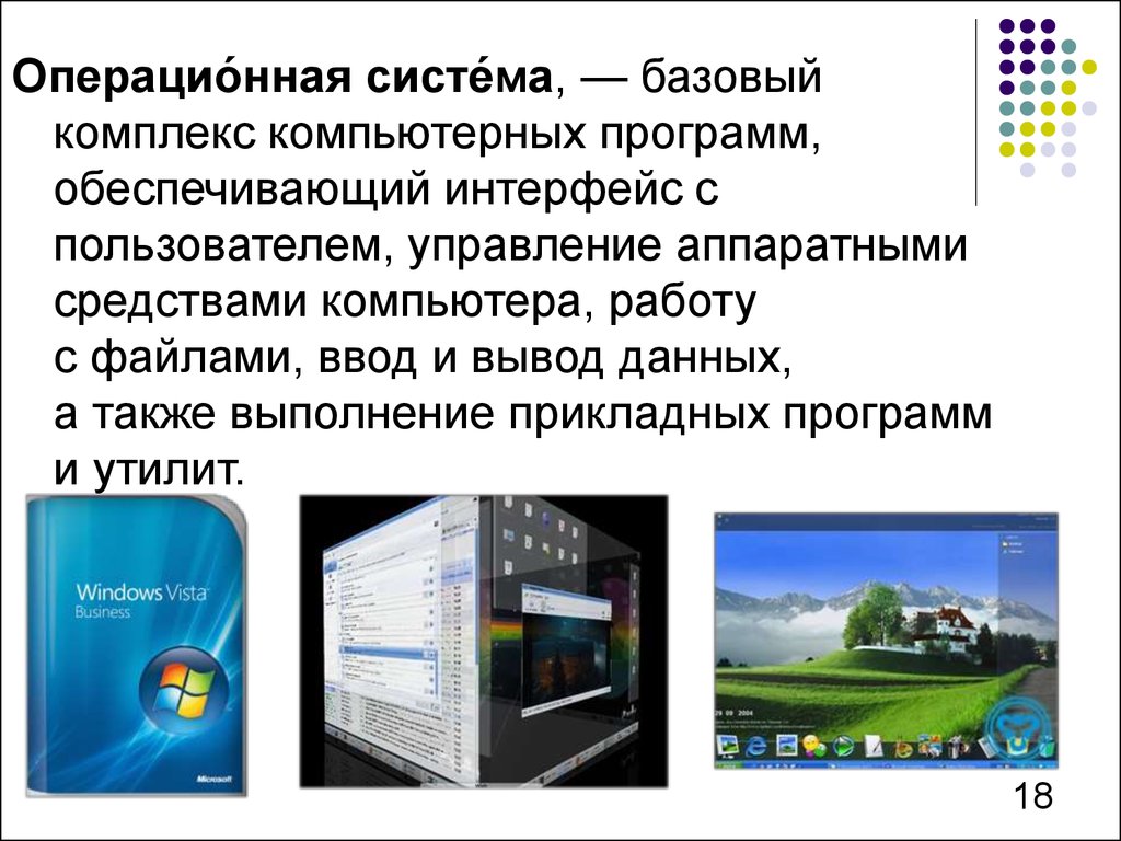 Программное обеспечение презентация. Комплекс компьютерных программ. Комплекс программ обеспечивающий управление компьютером. Комплекс программ операционной системы. Программы управления аппаратными средствами компьютера.