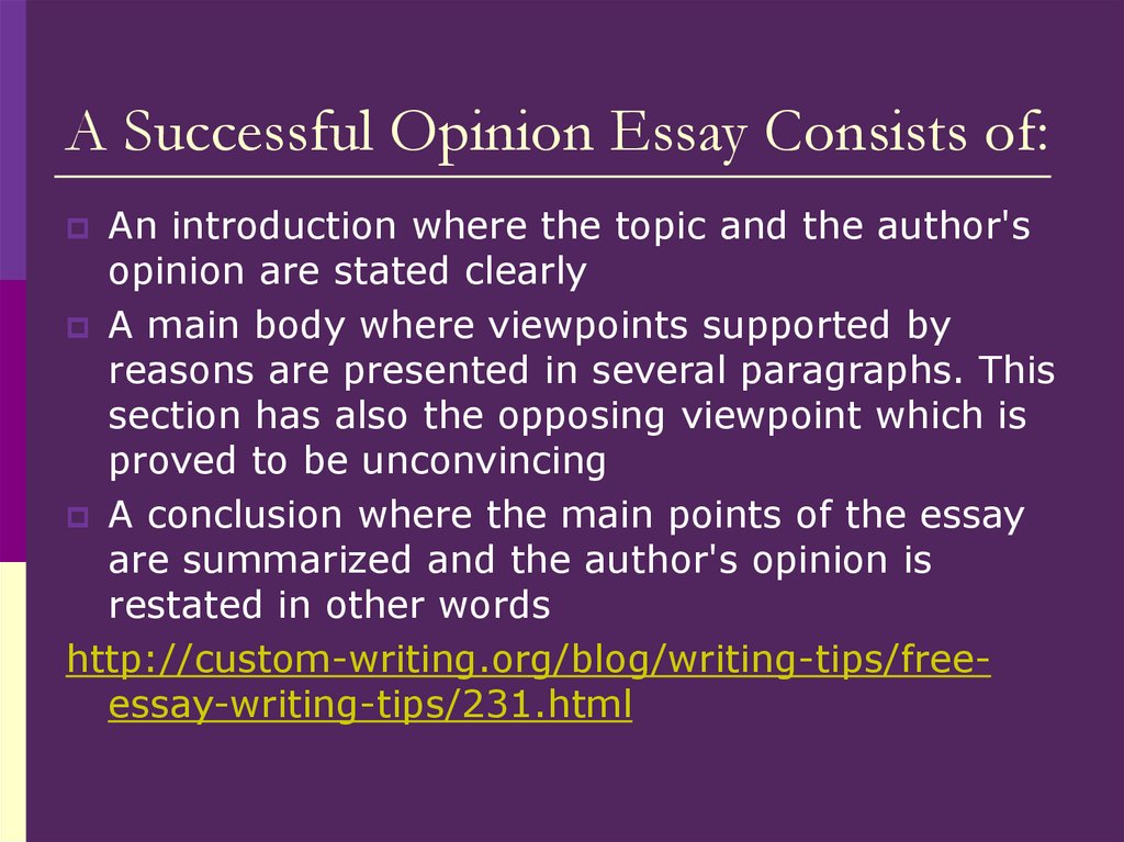 Образец opinion essay егэ