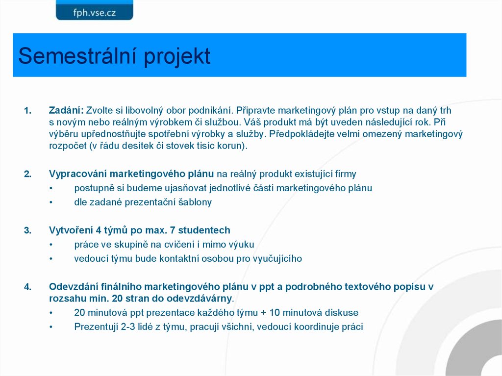 Semestrální projekt