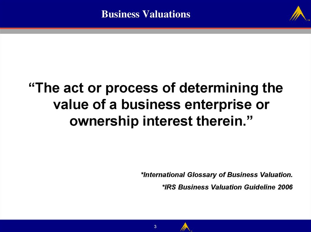 Business Valuations