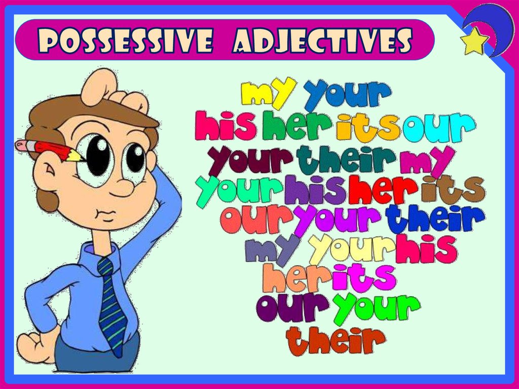 Possessive adjectives презентация