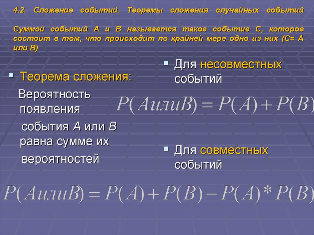 Случайные события 10 класс