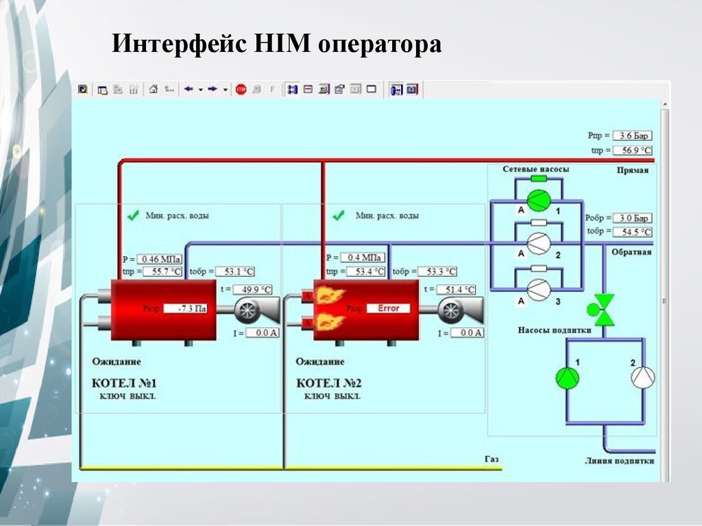 Асу котлов. Мнемосхема скада котельная. Интерфейс управления котельной. Мнемосхема котла. Интерфейс управления котельной для HMI.