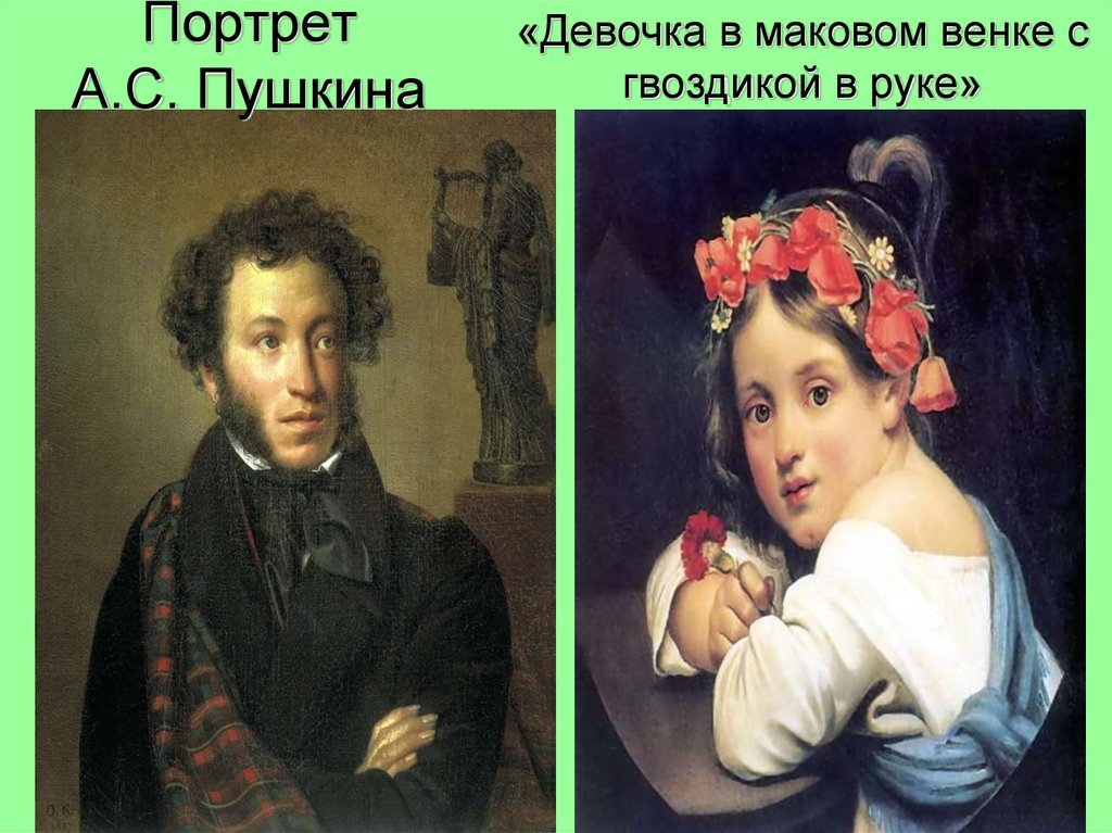 Кипренский Мариучча. Орест Адамович Кипренский девочка в маковом венке. Девочка в маковом венке с гвоздикой в руке. Кипренский портрет девочки в маковом венке.