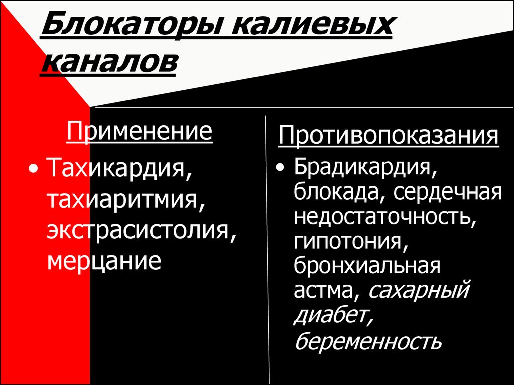 Блокаторы калиевых каналов