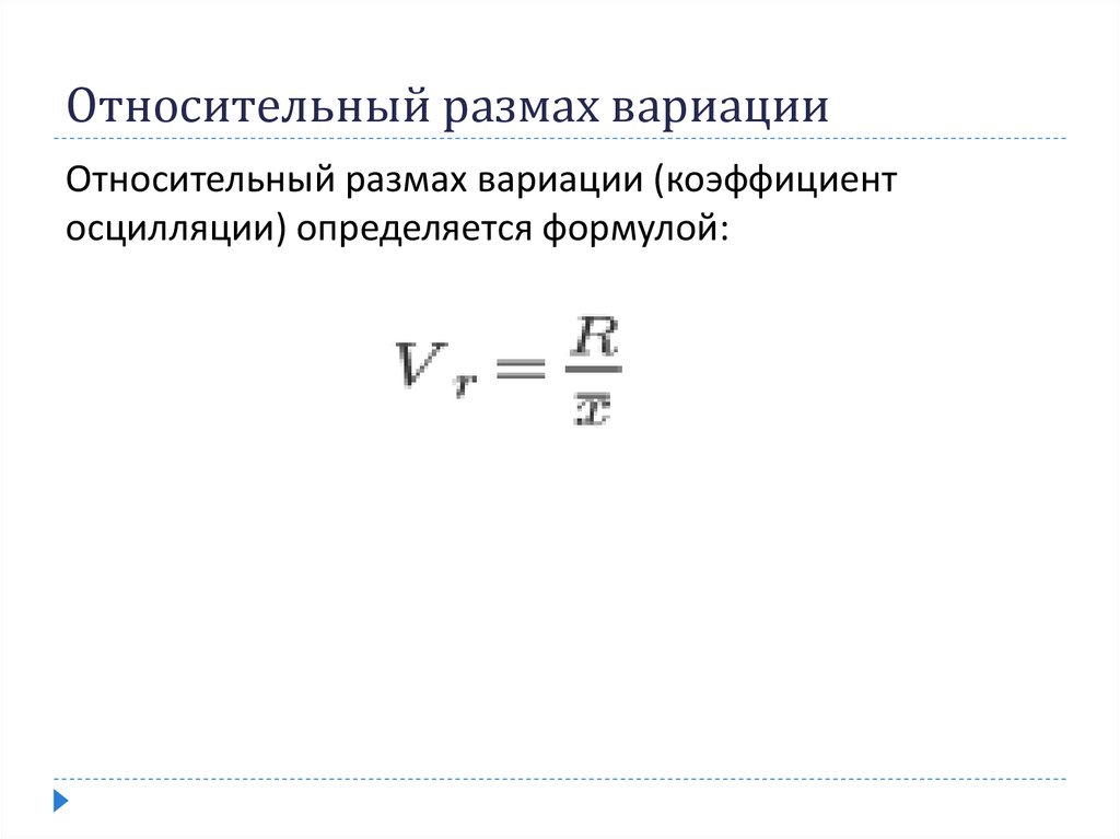 Размах отклонения