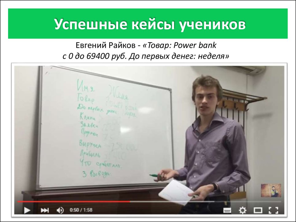 Евгений Райков - «Товар: Power bank c 0 до 69400 руб. До первых денег: неделя»