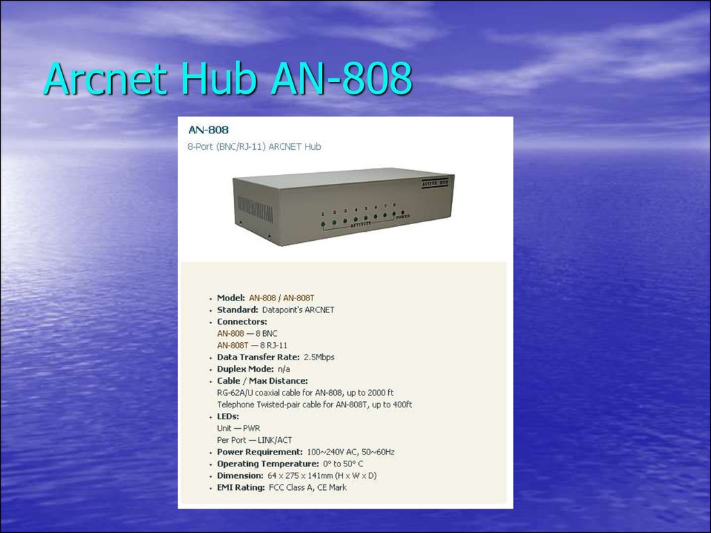 Arcnet Hub AN-808