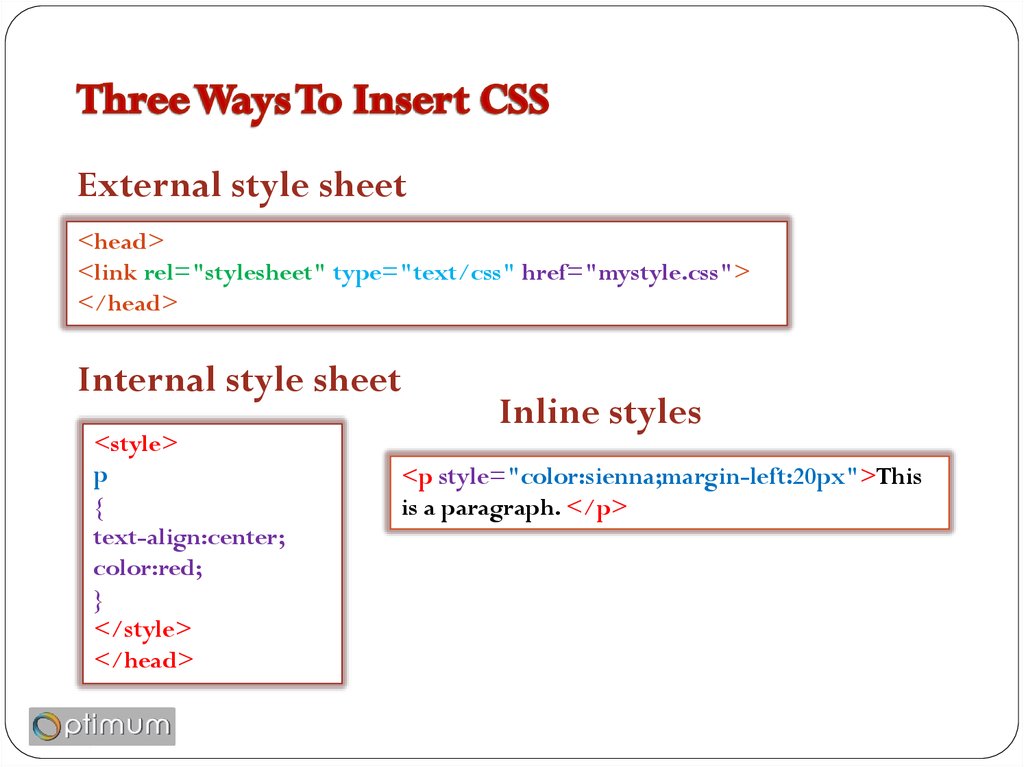 Styles Define How To Display HTML Elements Online Presentation