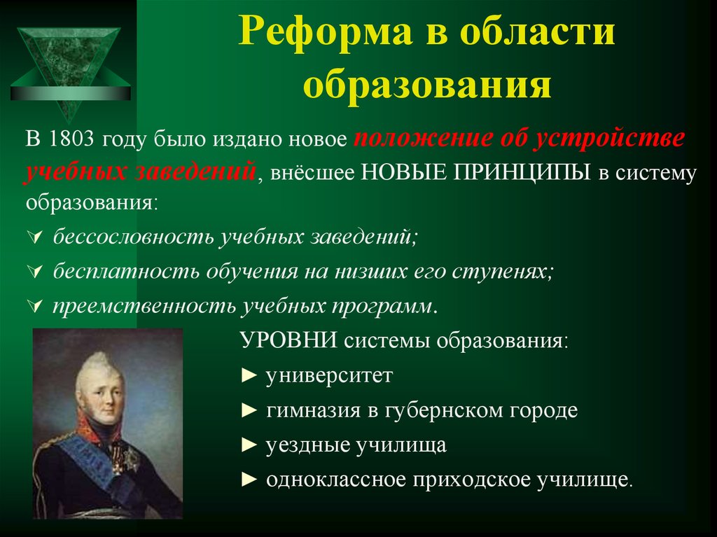 Новые преобразования в образовании. Реформы в области образования.