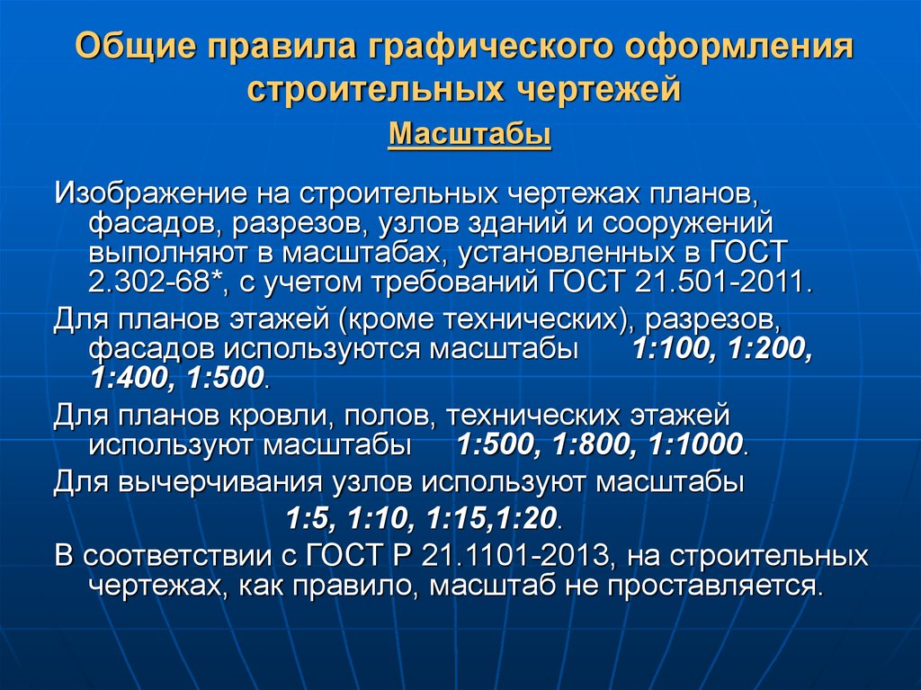 При оформлении строительных чертежей руководствуются правилами установленными ответ на тест